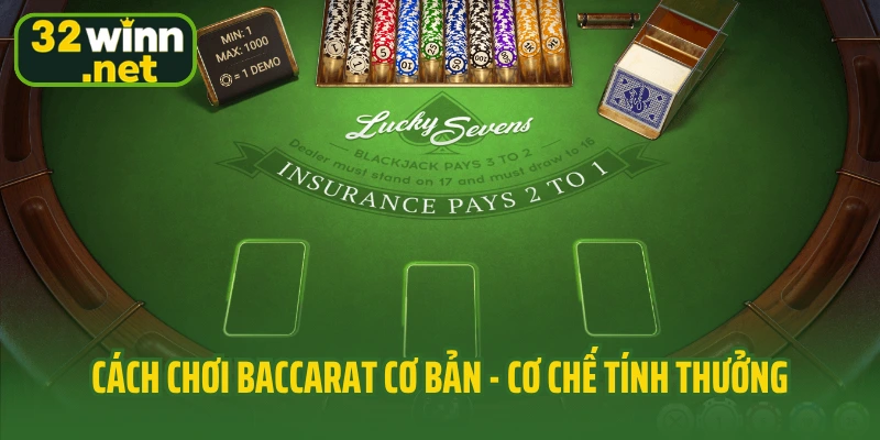 Cách chơi baccarat cơ bản - cơ chế tính thưởng