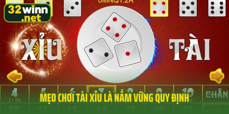 Mẹo chơi tài xỉu là nắm vững quy định